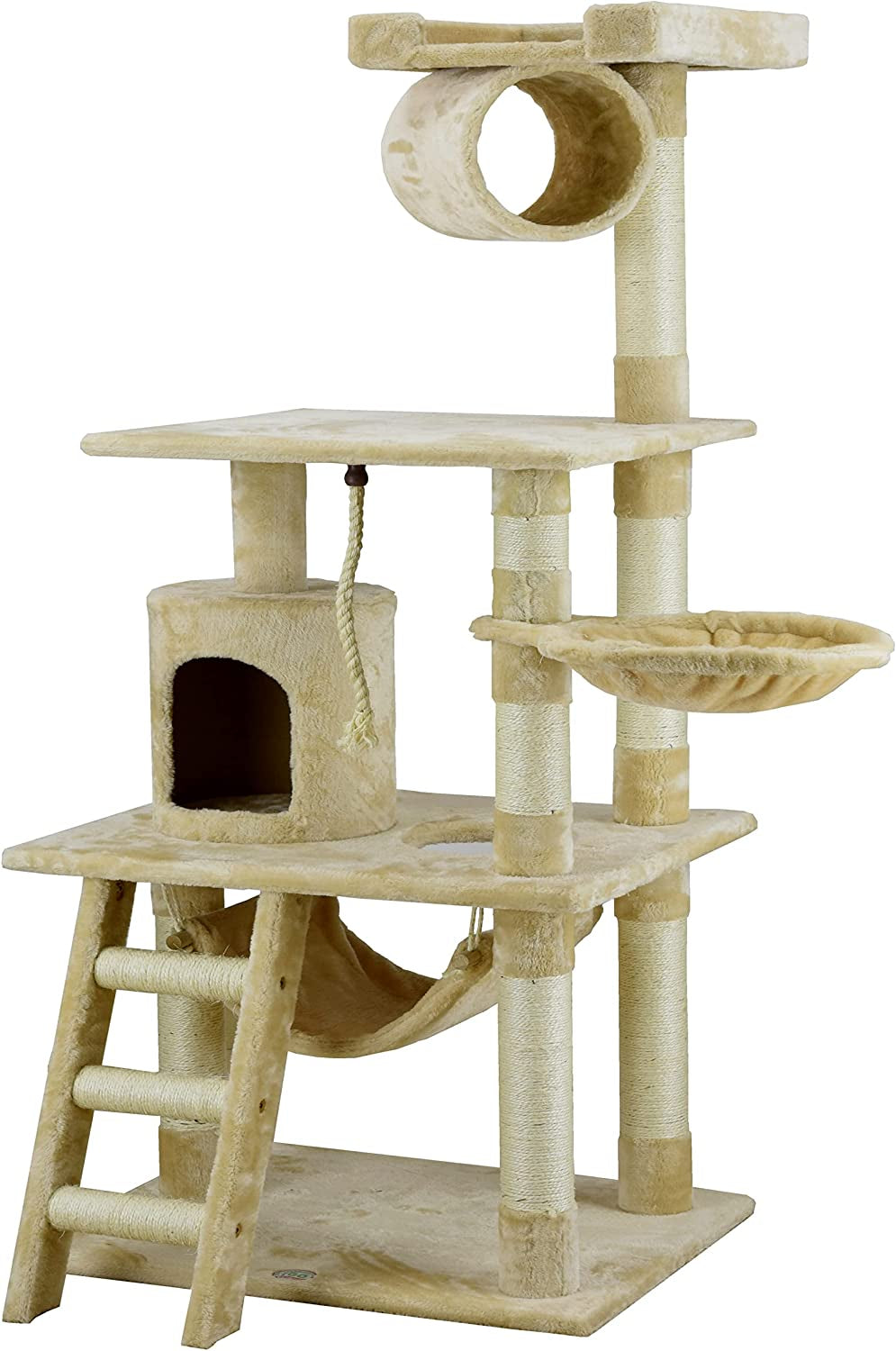 Torre de Diversão para Gatos - Brinquedo Interativo com Arranhador