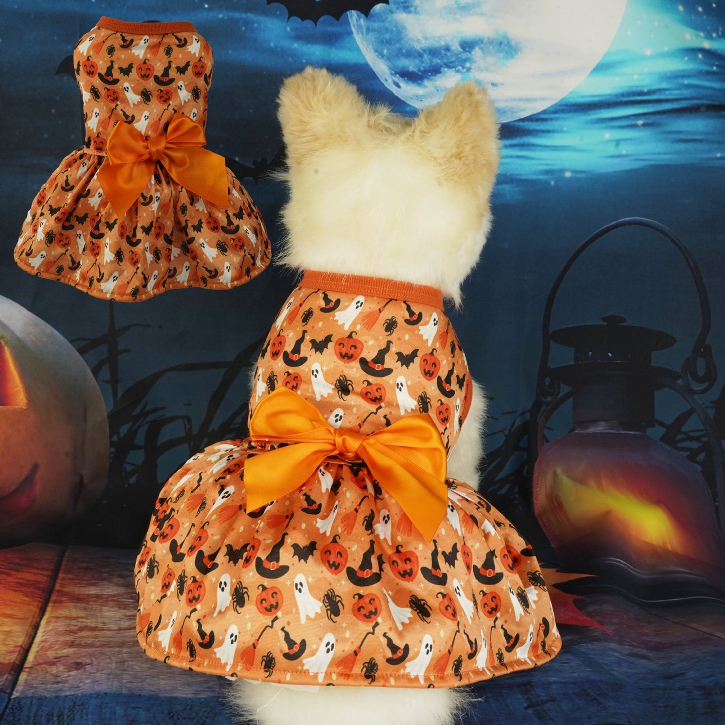 Fantasia de Halloween para Pets - Vestido Divertido e Confortável