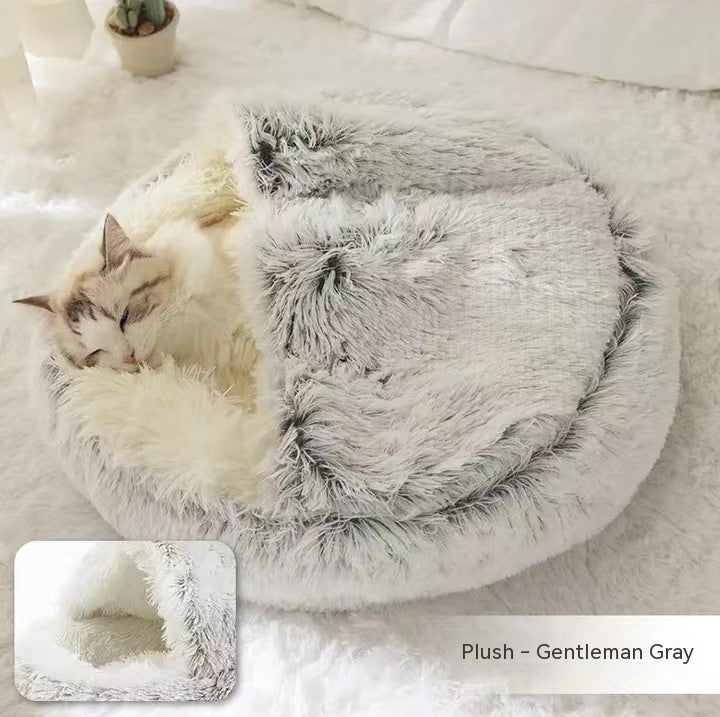 Cama Térmica 2 em 1 para Gatos - Aconchego e Conforto no Inverno