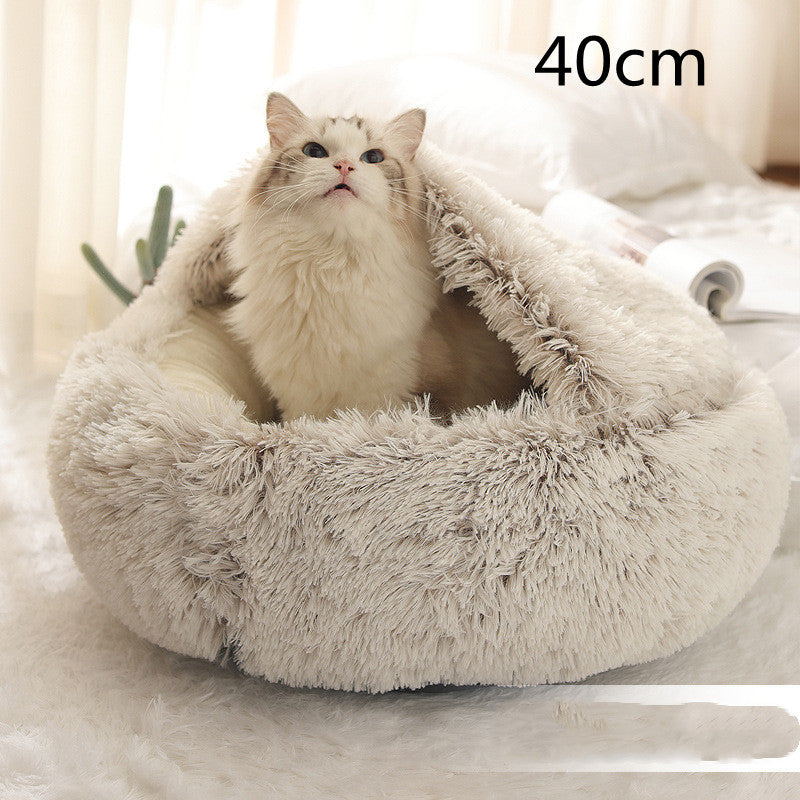 Cama Térmica 2 em 1 para Gatos - Aconchego e Conforto no Inverno