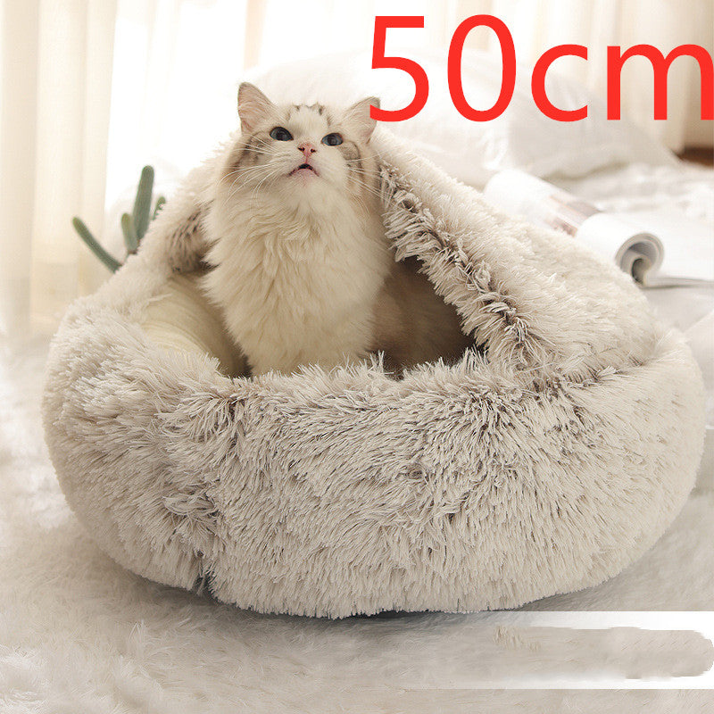 Cama Térmica 2 em 1 para Gatos - Aconchego e Conforto no Inverno