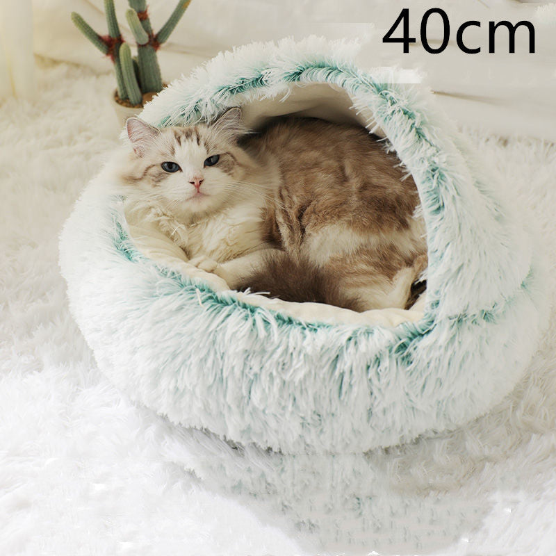 Cama Térmica 2 em 1 para Gatos - Aconchego e Conforto no Inverno