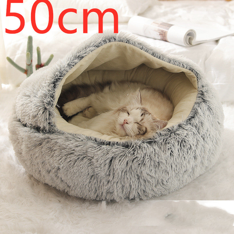 Cama Térmica 2 em 1 para Gatos - Aconchego e Conforto no Inverno