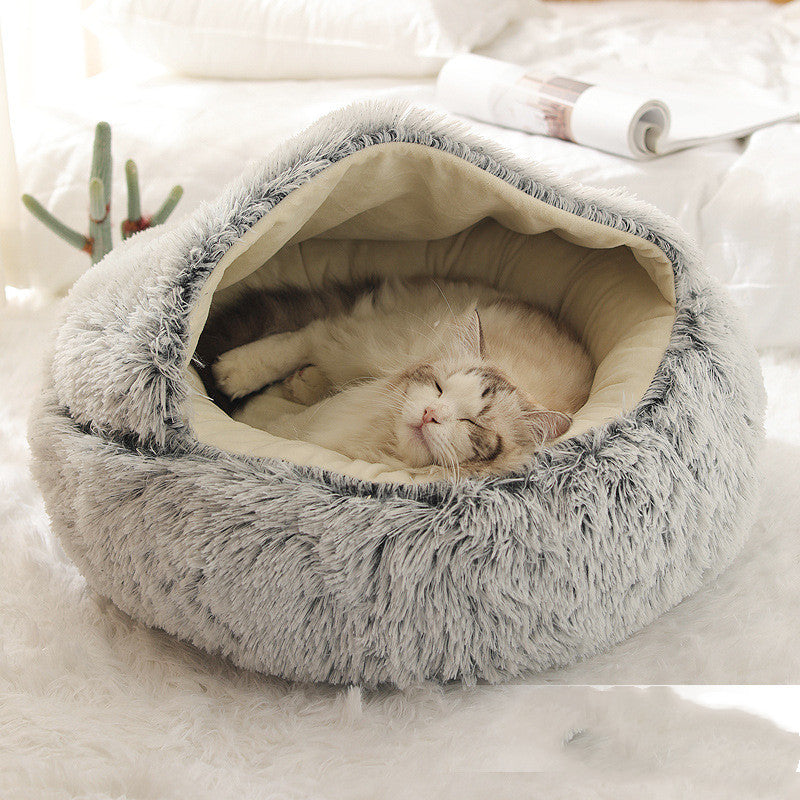 Cama Térmica 2 em 1 para Gatos - Aconchego e Conforto no Inverno