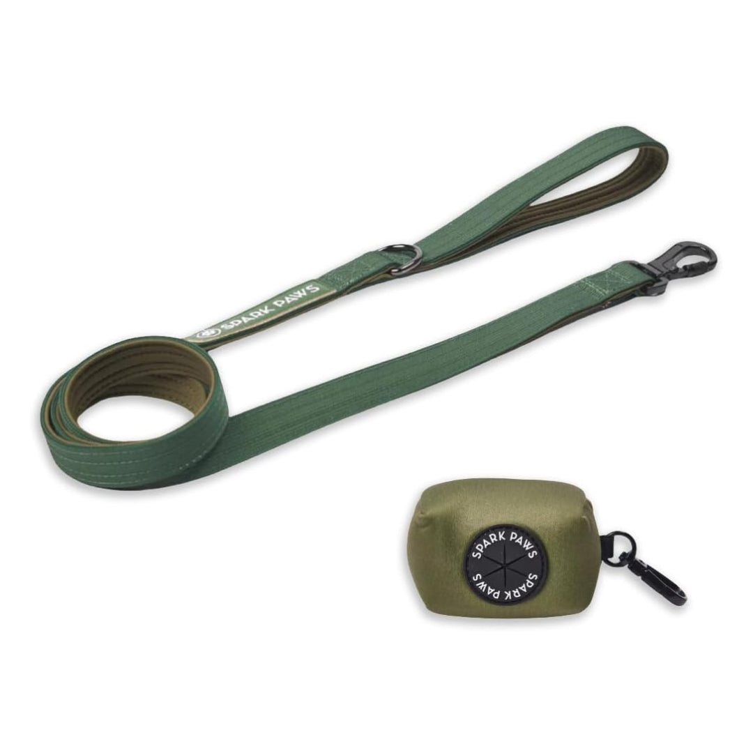 Conjunto de Guia e Porta-Saco para Fezes - Verde Militar