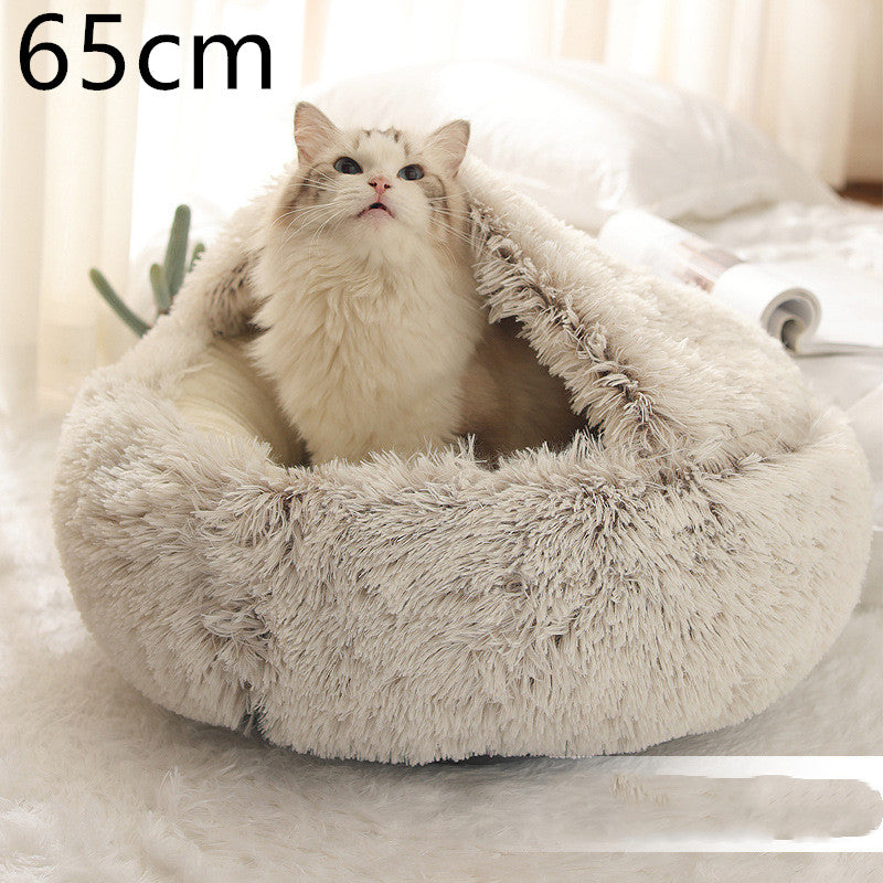 Cama Térmica 2 em 1 para Gatos - Aconchego e Conforto no Inverno