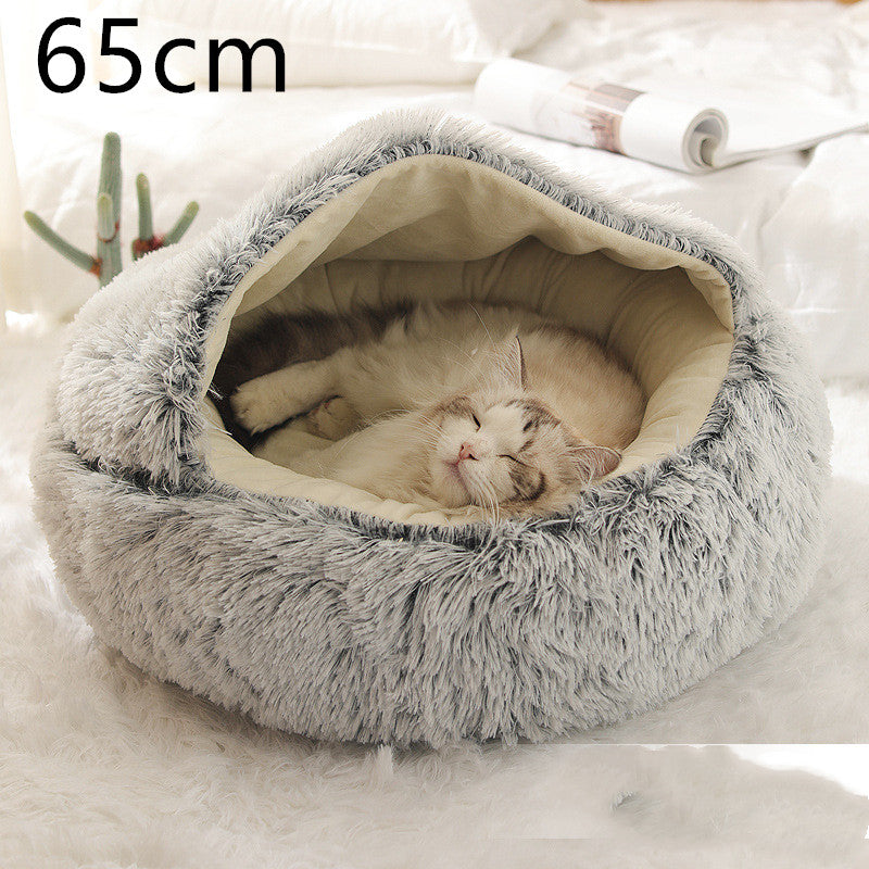 Cama Térmica 2 em 1 para Gatos - Aconchego e Conforto no Inverno