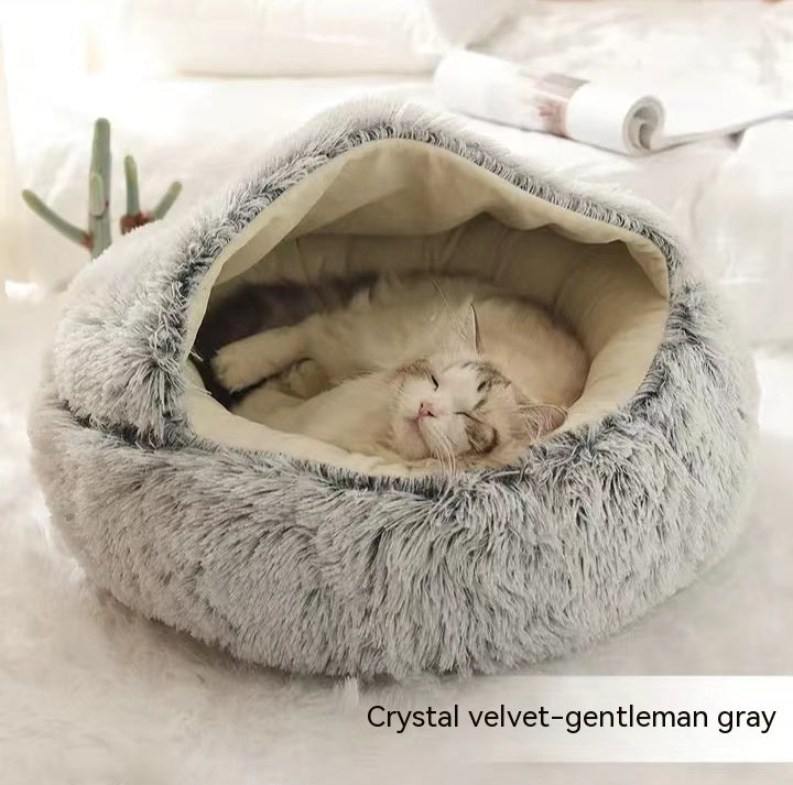 Cama Térmica 2 em 1 para Gatos - Aconchego e Conforto no Inverno