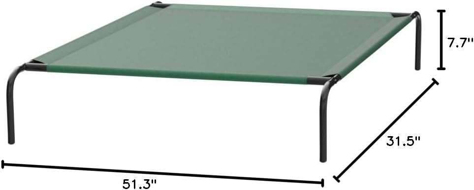 Cama Elevada Refrescante para Cães com Estrutura de Metal