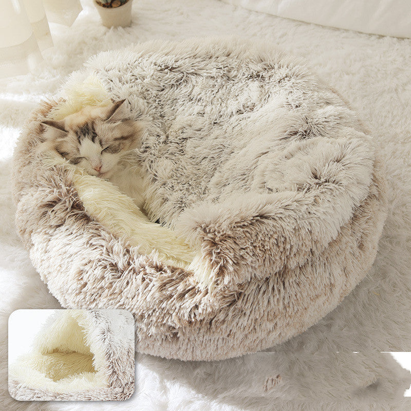 Cama Térmica 2 em 1 para Gatos - Aconchego e Conforto no Inverno