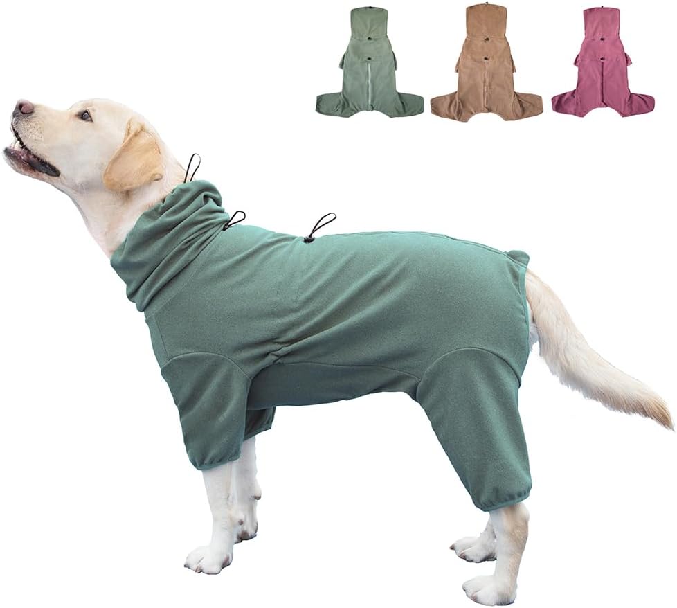 Pijama Elástico para Cães Grandes - Confortável e Prático para Animais Adultos