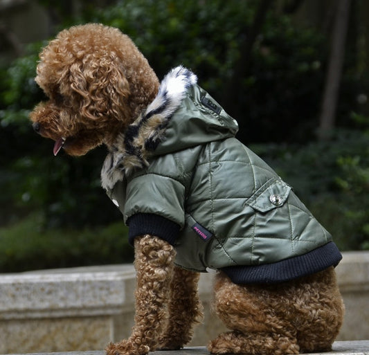 Casaco de Pelo para Cães - Outono e Inverno