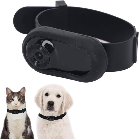 Câmera de Colar para Pets - Mini Ação 120° para Cães e Gatos