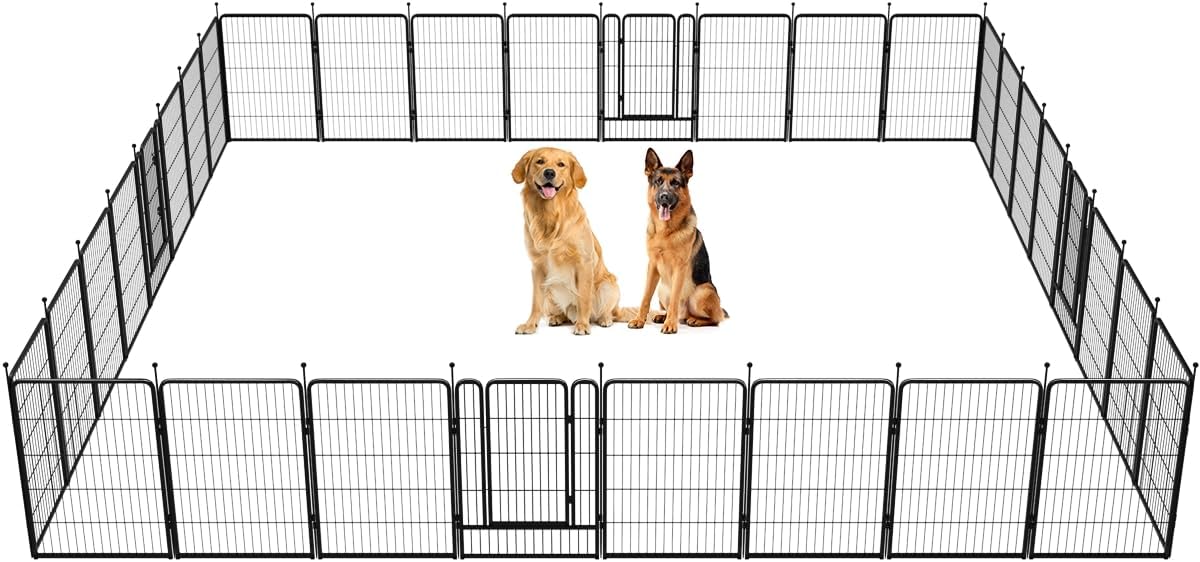 Corralito para Cães: Estrutura Portátil com 8 Painéis para Patio e Camping