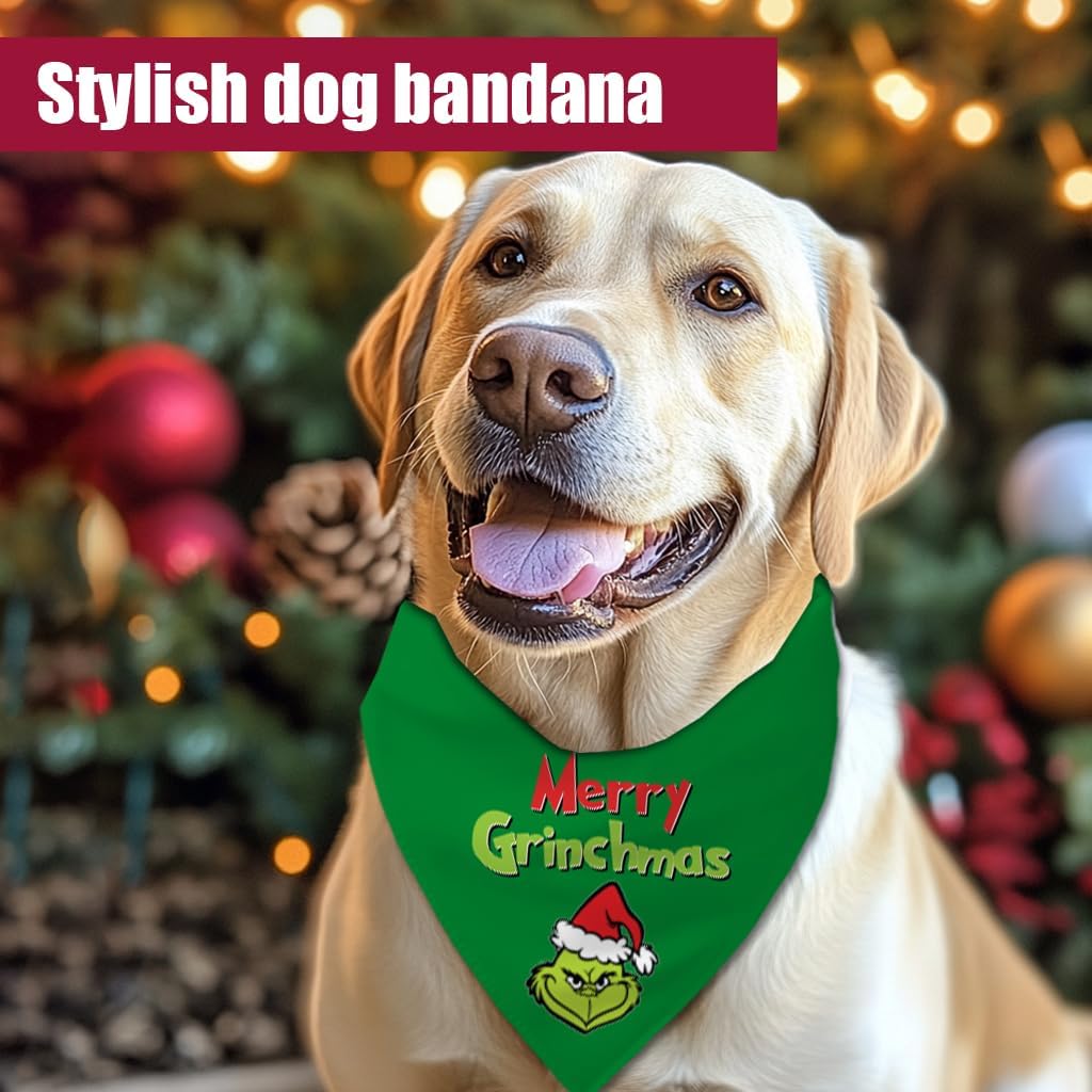 Conjunto de Bandanas de Natal para Cães - Estilo Festivo e Conforto