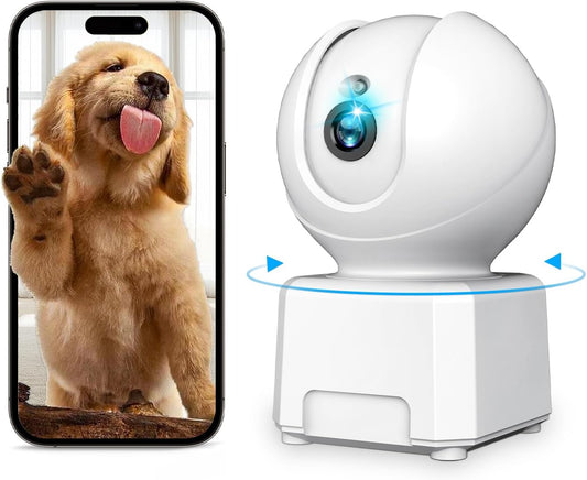 Câmera 2K para Pets com 360° e Áudio Bidirecional - Segurança Interna