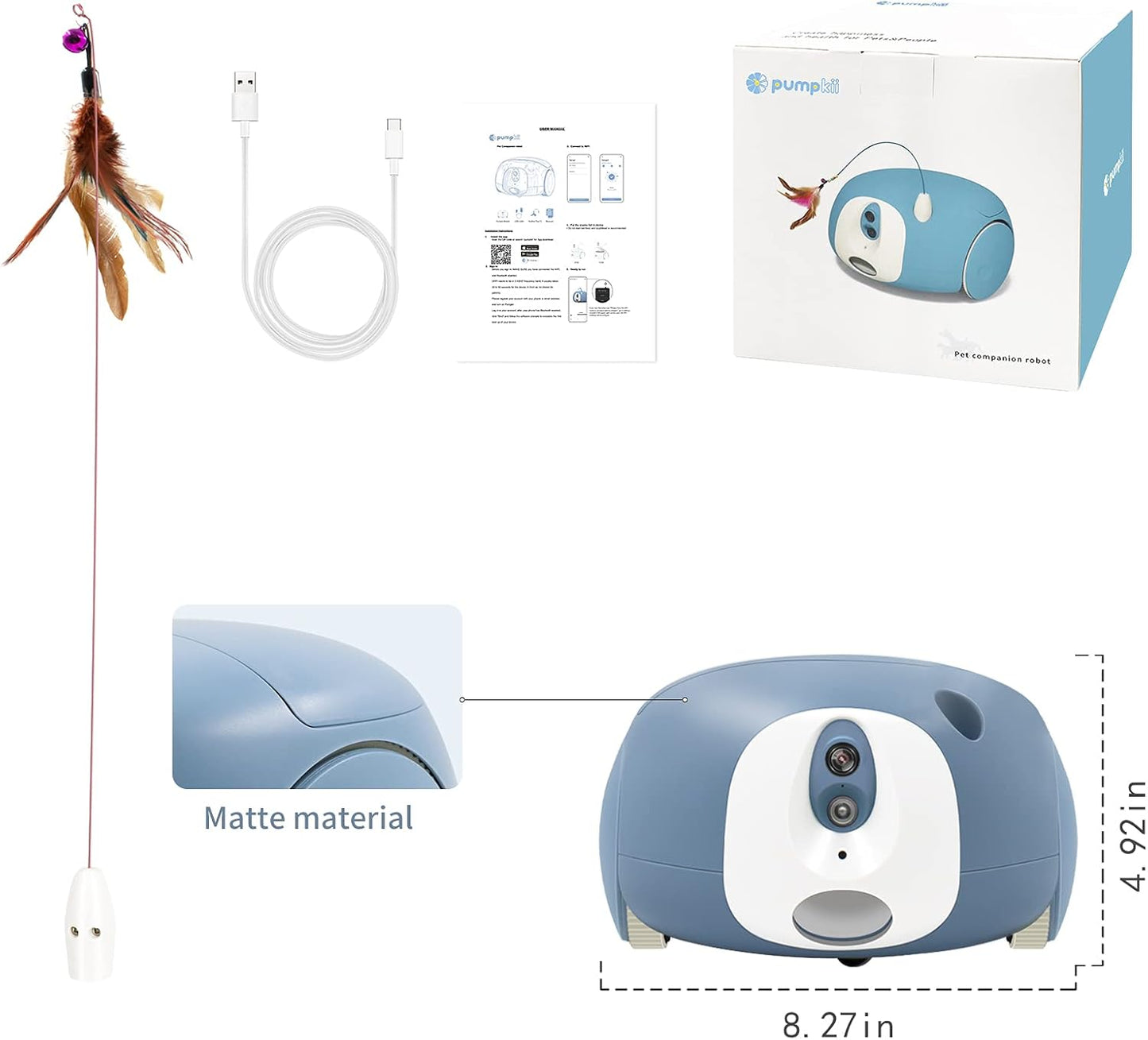 Dispensador Automático de Ração para Pets com Câmera HD 1080P e Controle Remoto