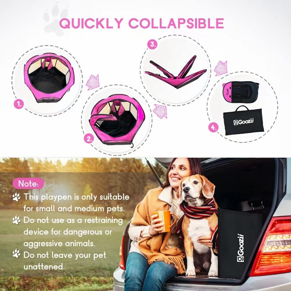 Corralito Portátil para Gatos e Cachorros - Ideal para Casa e Viagens