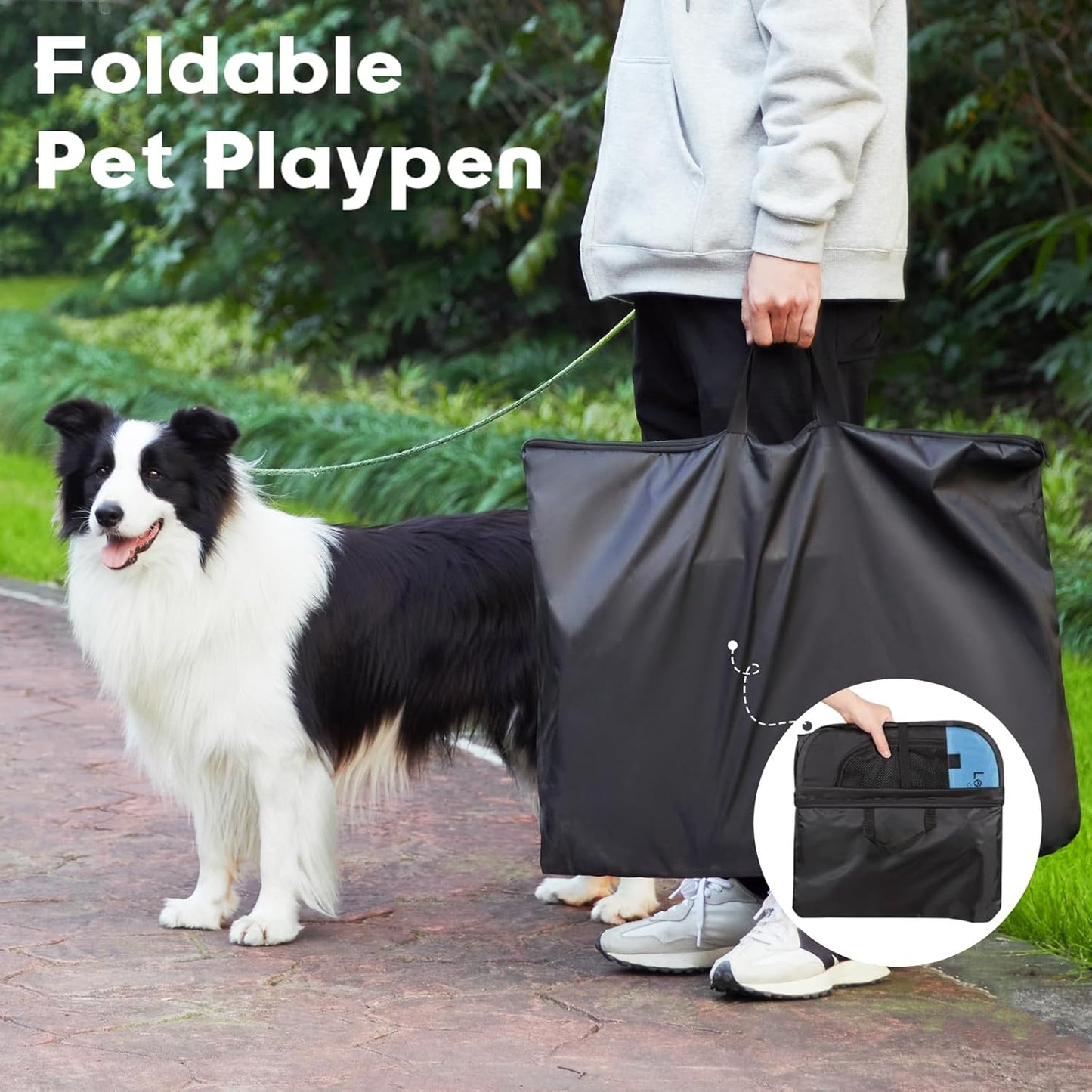 Corralito Portátil para Pets - Interno e Externo, Plegável com Funda de Transporte