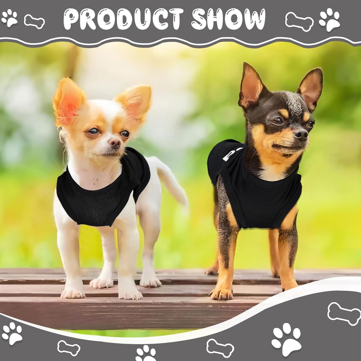 Conjunto de 4 Roupas para Cachorros Pequenos - Camiseta de Segurança, Conforto e Estilo