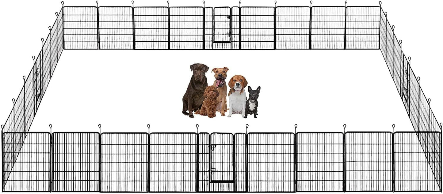 Canil Resistente para Cães - 16 Painéis para Interiores e Exteriores