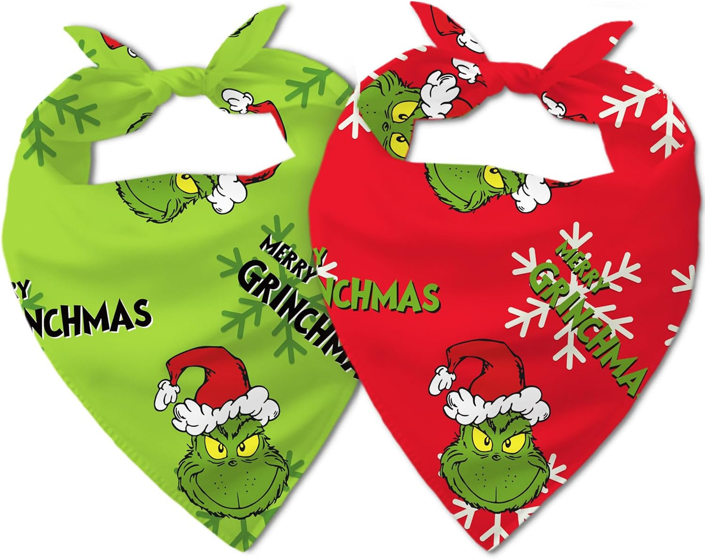 Conjunto de Bandanas de Natal para Cães - Estilo Festivo e Conforto