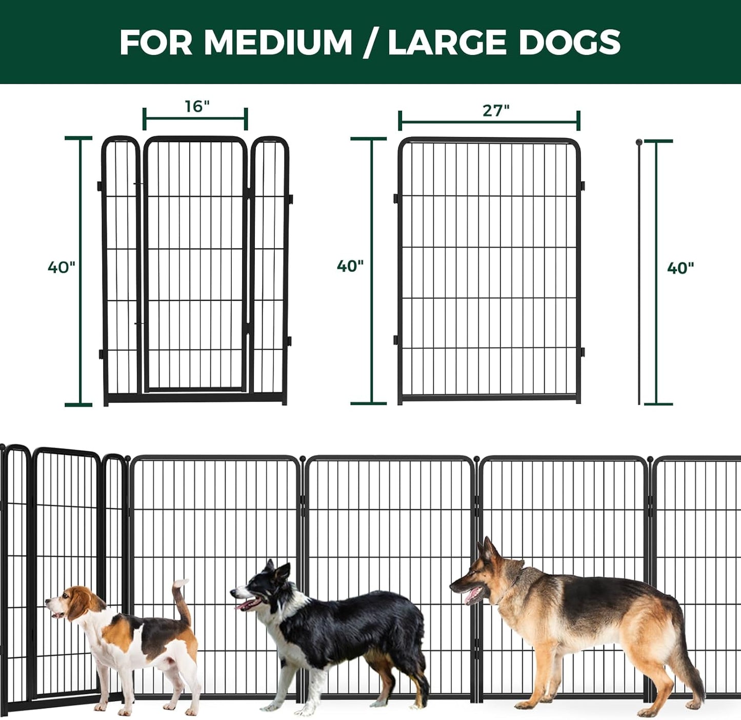 Corralito Seguro para Cachorros - 8 Painéis, Ideal para Interiores