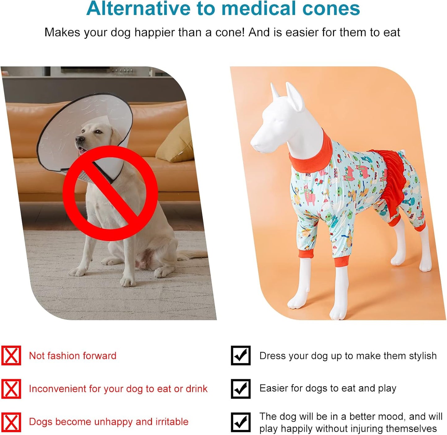 Pijama Feminino para Pets - Proteção UV, Recuperação Pós-Operatória, Tecido Leve e Elasticidade