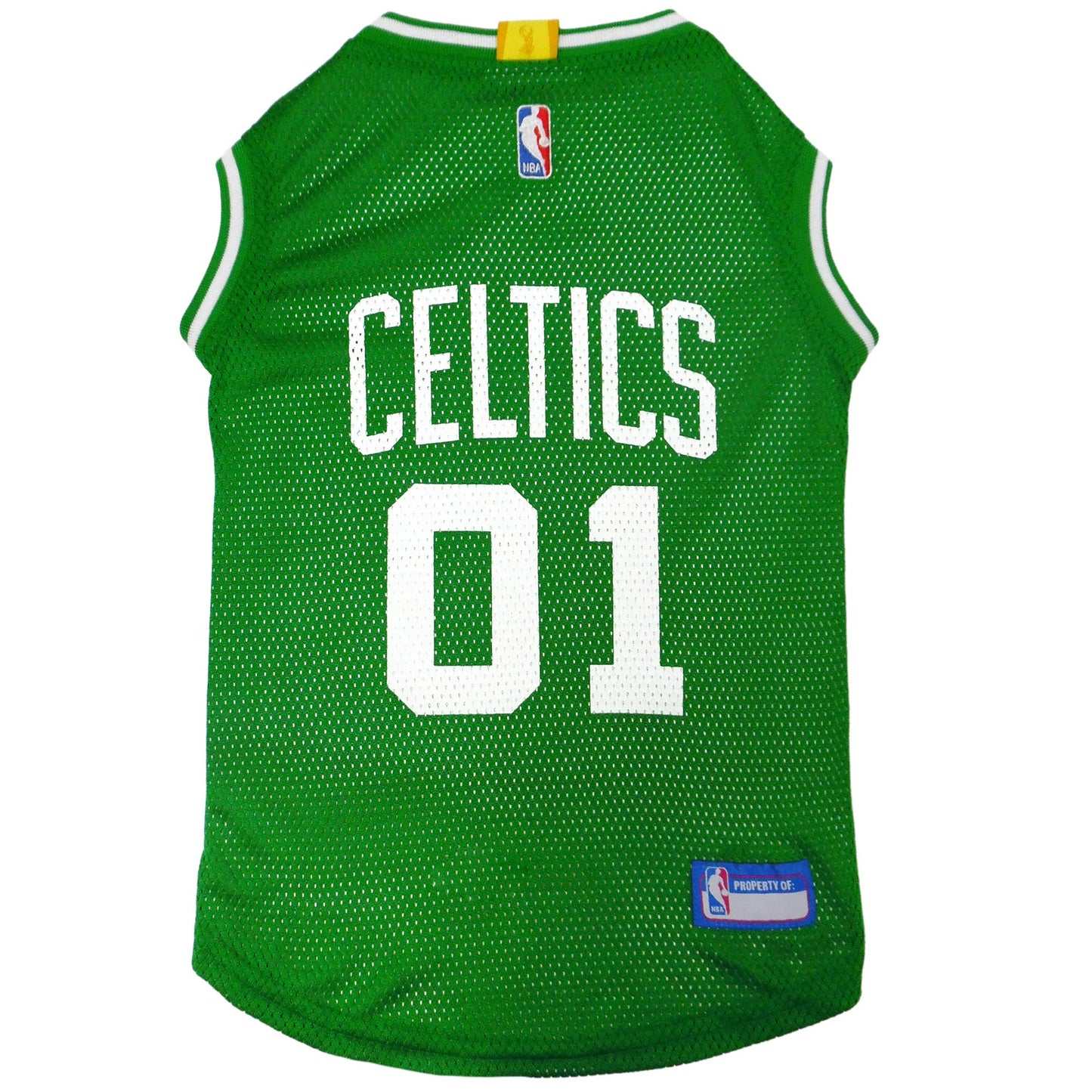 Jersey de Rede para Cães e Gatos - Estilo NBA Boston Celtics