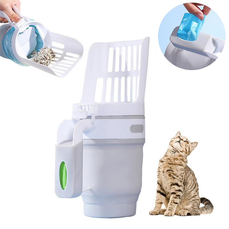 Espátula para Areia de Gato com Sacos Refil Inclusos