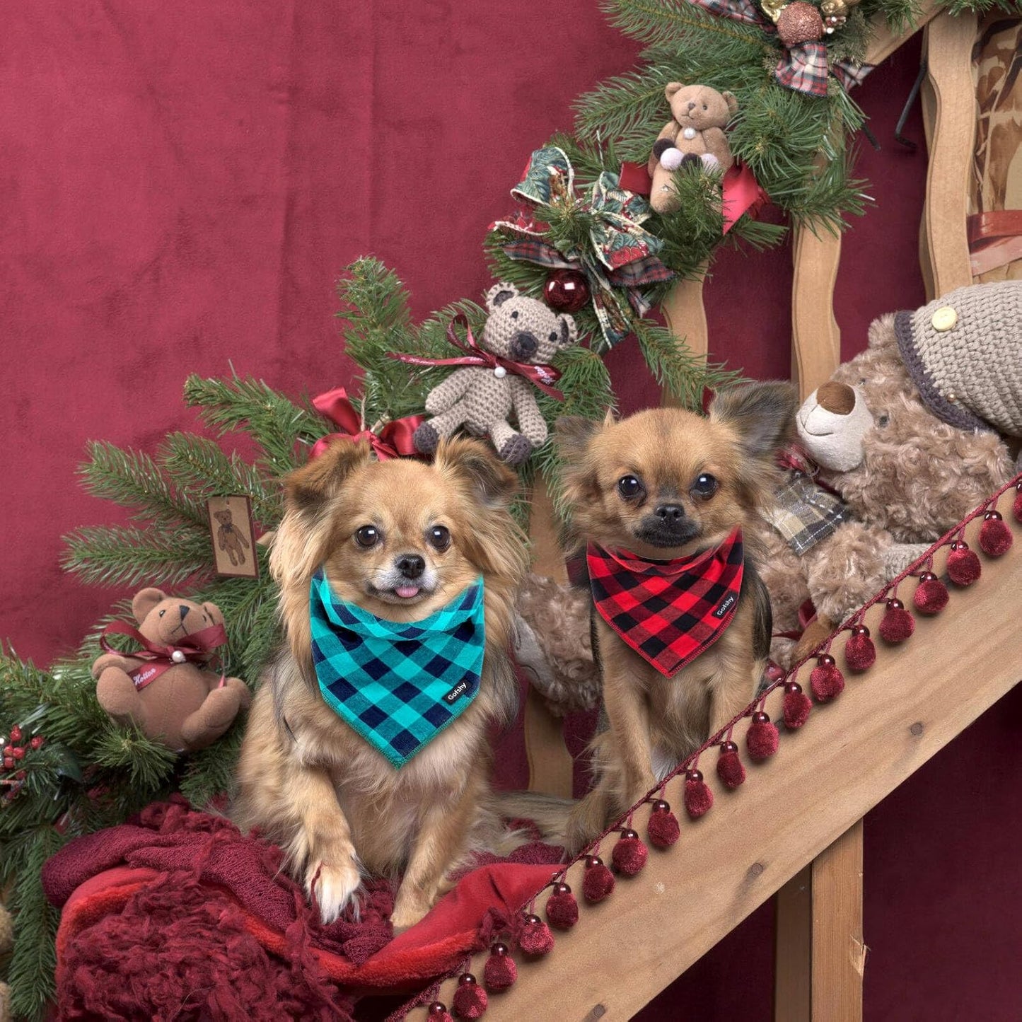 Bandana Ajustável para Cachorros - Estampa Colorida e Vibrante