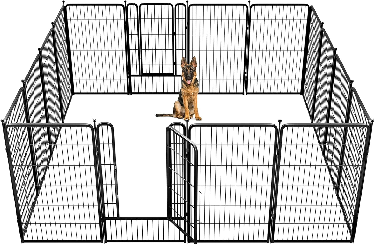 Corralito para Cães: Estrutura Portátil com 8 Painéis para Patio e Camping