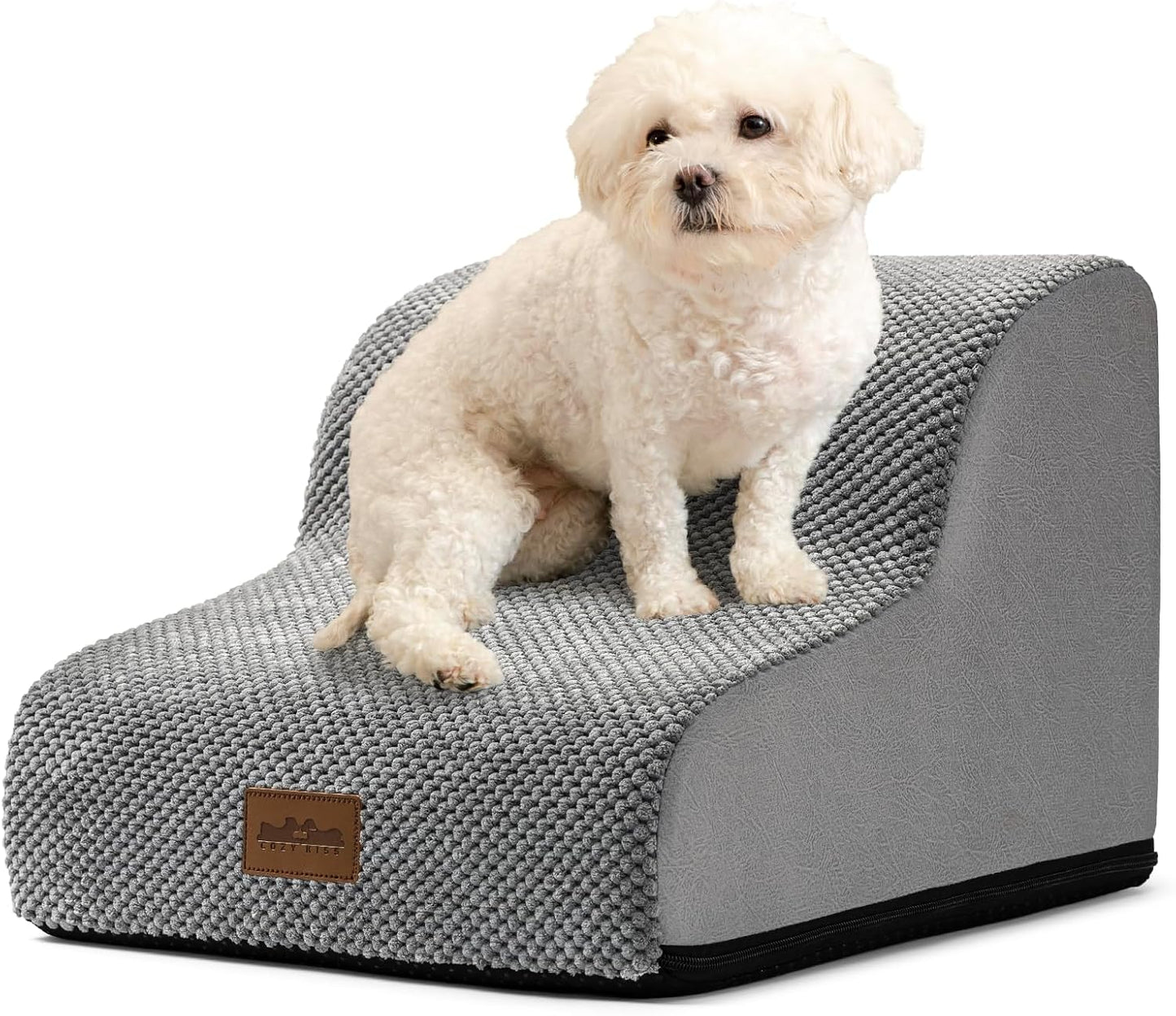 Rampa Curva para Cães e Gatos - Antiderrapante e Leve, Ideal para Sofá e Cama