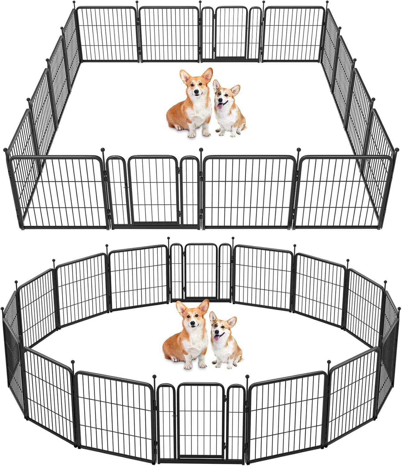 Corralito para Cães: Estrutura Portátil com 8 Painéis para Patio e Camping