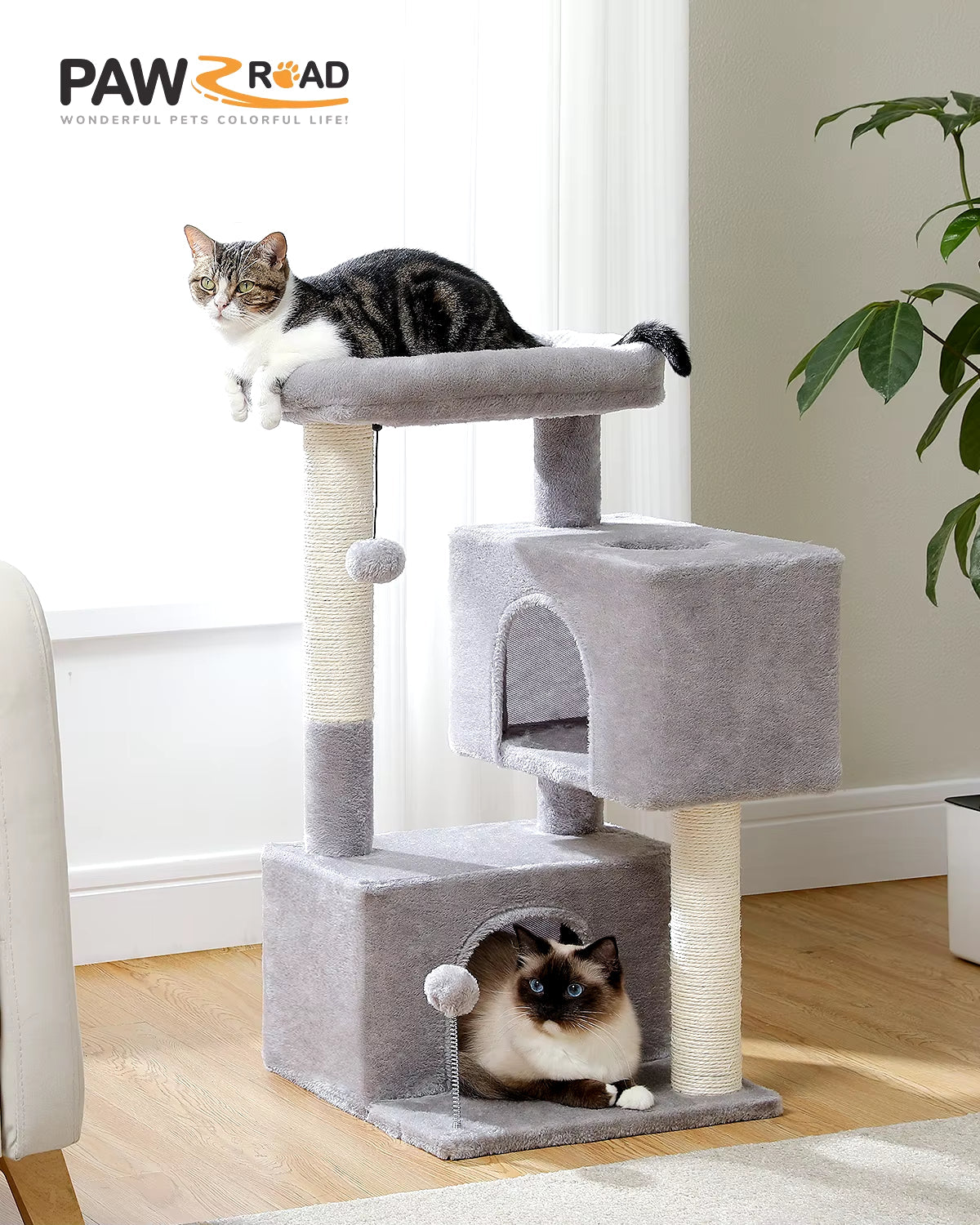 Torre de Diversão para Gatos: Brinquedo Interativo e Estimulante