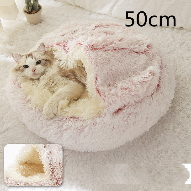 Cama Térmica 2 em 1 para Gatos - Aconchego e Conforto no Inverno