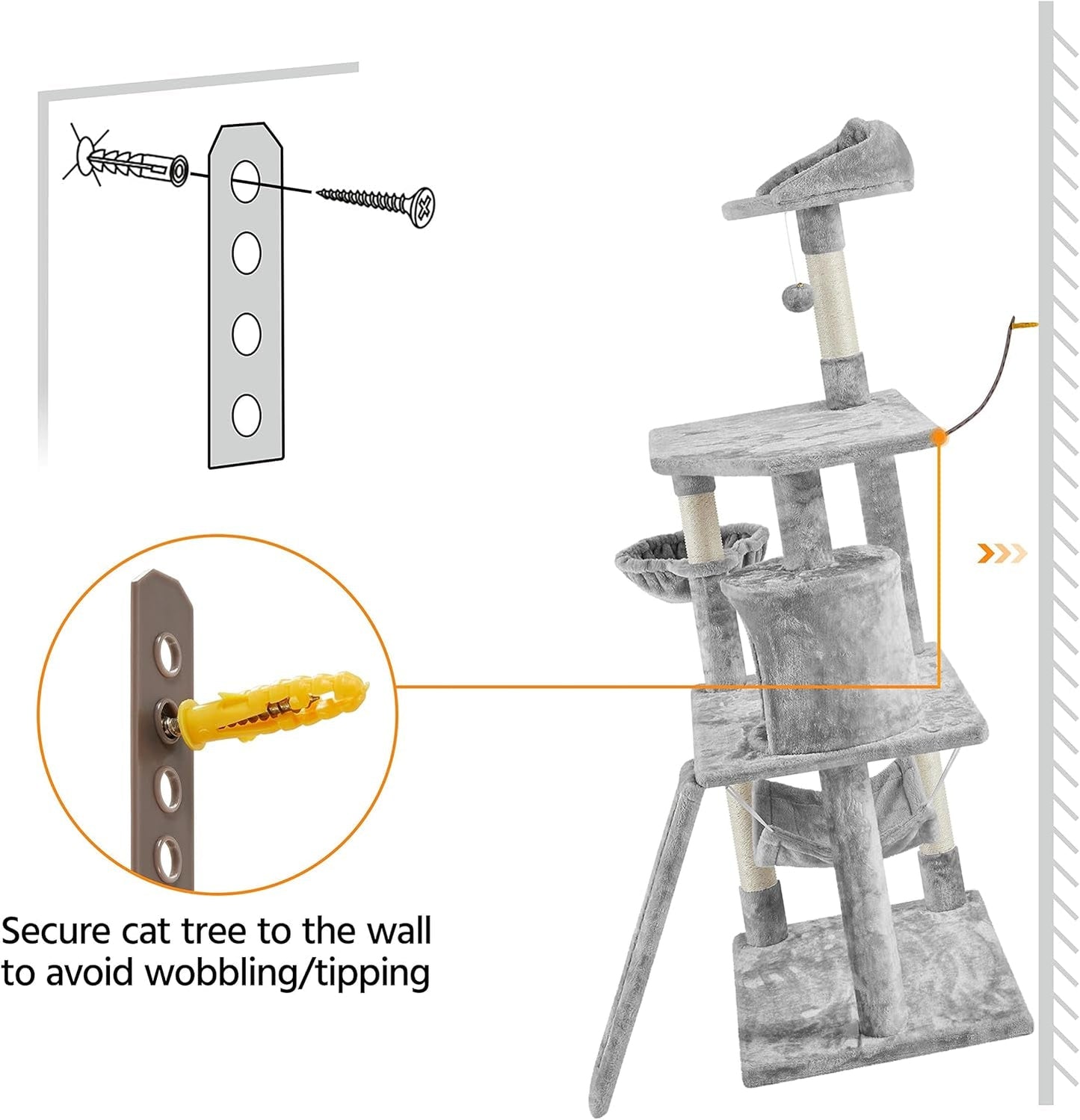 Torre de Aventura Confortável para Gatos