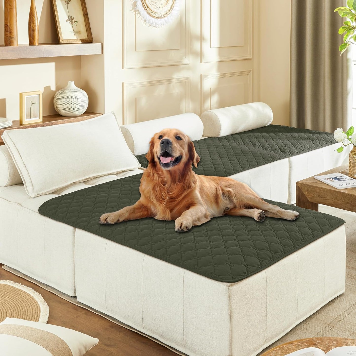 Funda Impermeável Reversível para Cama de Cães e Móveis – Proteção para Pets e Crianças