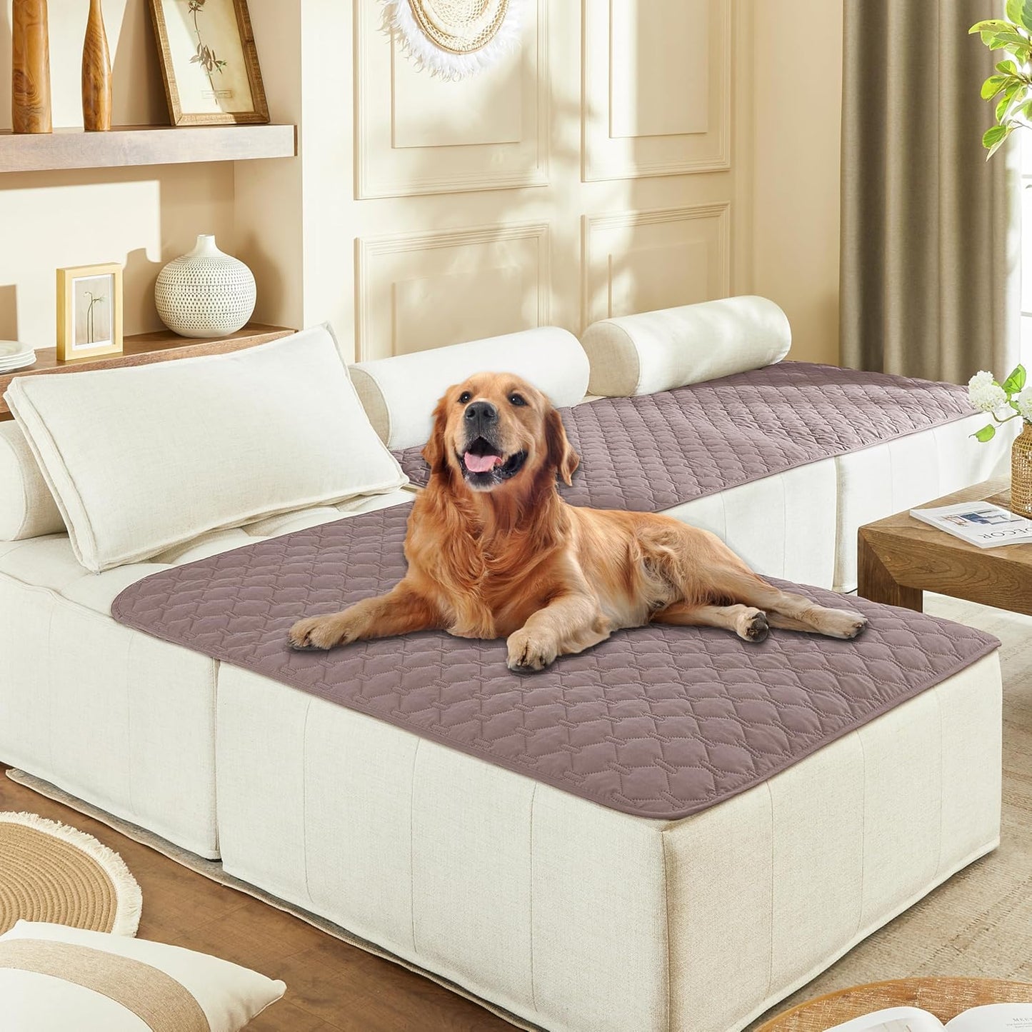 Funda Impermeável Reversível para Cama de Cães e Móveis – Proteção para Pets e Crianças