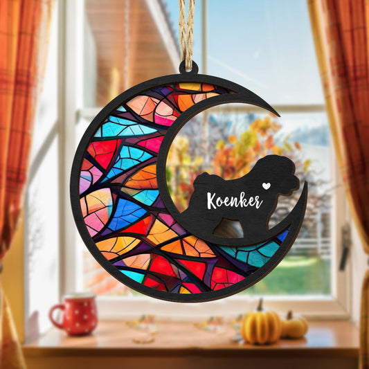 Guia de Lembrança para Cães - Suncatcher Personalizado em Memória de Pet