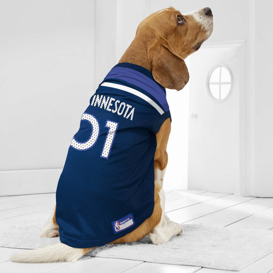 Jersey de Malha para Cães e Gatos - Estilo Basquete Minnesota Timberwolves