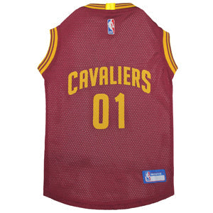 Jersey de Malha para Cachorros e Gatos - Estilo Basquete Cleveland Cavaliers