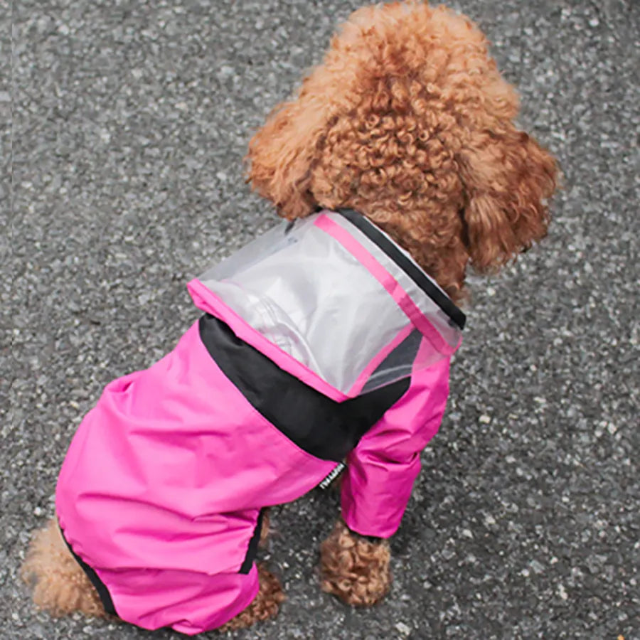 Capuz Impermeável e Macacão para Cachorros - Proteção e Conforto