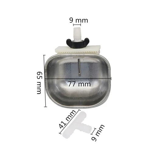 Rechaud Automático em Aço Inox para Beber Água de Pequenos Animais