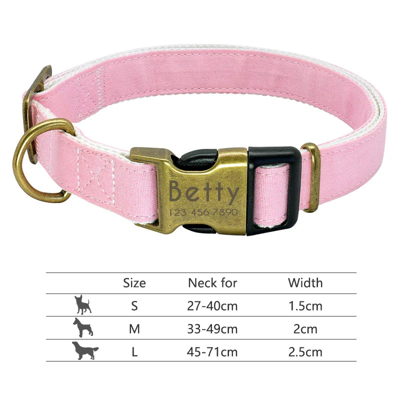 Collar Personalizado para Cães com Identificação e Reflectividade - Para Todos os Tamanhos