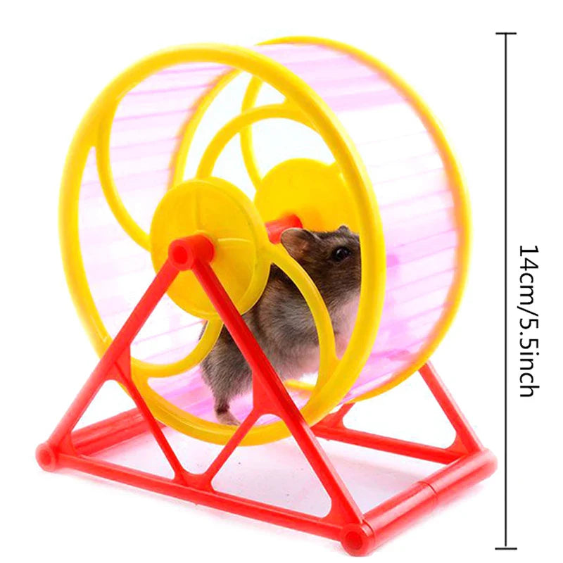 Roda de Exercício para Hamsters e Pequenos Animais - Brinquedo de Cocheira para Corrida