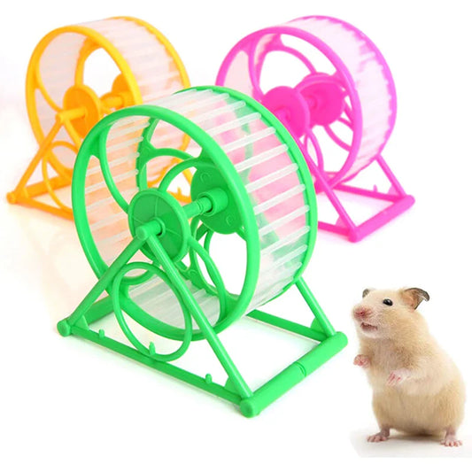 Roda de Exercício para Hamsters e Pequenos Animais - Brinquedo de Cocheira para Corrida