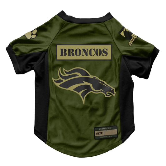 Jersey Esticável para Pets - Tema Denver Broncos