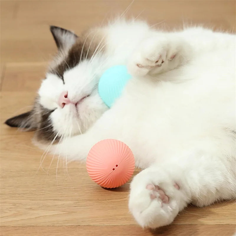 Bola Interativa para Pets: Brinquedo Eletrônico Automático para Cachorros e Gatos