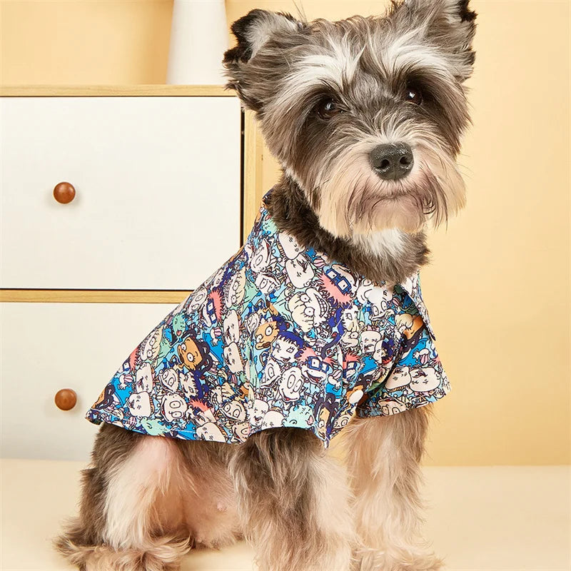 Camiseta Verano para Cães Pequenos - Roupas Estilosas e Confortáveis